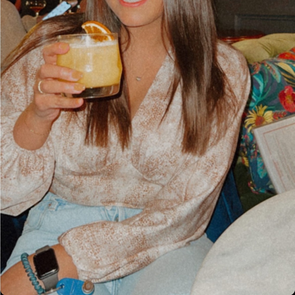 Blush Boutique Snakeskin Long Sleeve Top